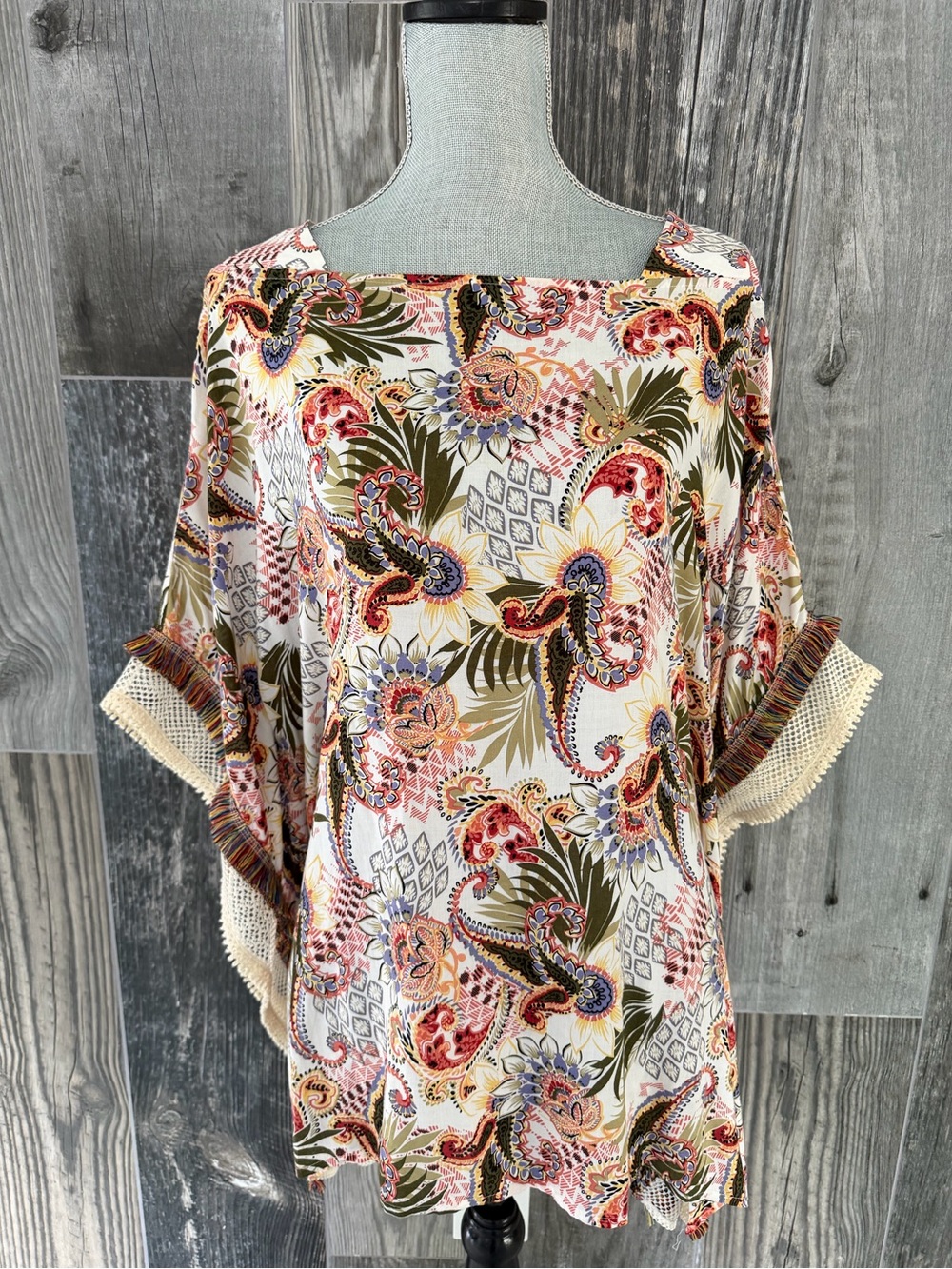Chico’s Multi Print Poncho